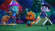 Spike würde gerne genau so gut fliegen können wie Katya und Drac, doch seine Flügel sind noch nicht ausgewachsen.