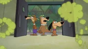 v.li.: Mildew Wolf, Yogi Bear, Doggie Daddy.