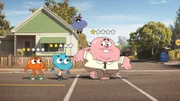 vorne, v.li.: Darwin, Gumball, Richard