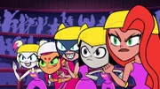 v.li.: Harley Quinn, Starfire, Catwoman, Raven, Poison Ivy