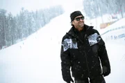 Alberto Tomba während ServusTVs „Mein perfekter Tag mit Marc Girardelli“ in Madonna di Campiglio, Trentino, Italien.