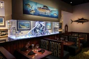 The second Guy Harvey aquarium featured in the restaurant.