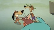 v.li.: Doggie Daddy, Captain Caveman, Mildew Wolf