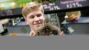 Rob holding an urchin.