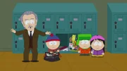 L-R: Dr. Chinstrap, Stan, Kyle, Wendy
