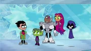 Robin, Beast Boy, Cyborg, Starfire, Raven