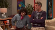 L-R: Schwoz (Michael D. Cohen), Jake Hart (Jeffrey Nicholas Brown)