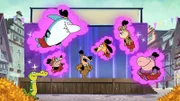 v.li.: Wally Gator, Jabberjaw, Hardy Har Har, Yogi Bear, Augie Doggie, Cindy Bear, Peter Potamus