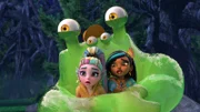 vorne, v.li.: Lagoona Blue, Cleo de Nile; hinter: Goobert