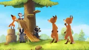 Opa Fuchs hat für die Kinder eine tolle Überraschung gebaut.