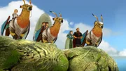 Die Jury um König Uther stellt sicher, dass die Regeln der Helden-Rallye eingehalten werden.