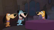 v.li.: Doggie Daddy, Huckleberry Hound, Augie Doggie