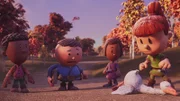 Simon (l.), Kevyn (2.v.l.), Millie (m.), Max (r.)