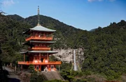 In der Präfektur Wakayama befindet sich der Wanderweg Kumano Kodo, Japans ältester Pilgerweg, und auch der Nachi-Wasserfall.