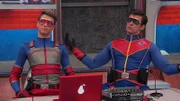 L-R: Henry Hart (Jace Norman), Captain Man / Ray Manchester (Cooper Barnes)