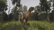 Ein computergeneriertes Bild aus der Episode "Secrets of the Deadly T-rex" zeigt.