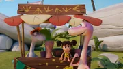 Selbst wenn Flints Limo nach Dinosaurierfüßen schmeckt - kein Problem für Minus Drei.