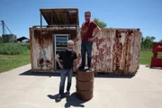 Texas’s Jason Murphy and Brian Brushwood pose.
