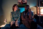 l-r: Sarah (Charly Clive), George (Paapa Essiedu)