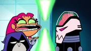 Raven, Starfire, The Brain.