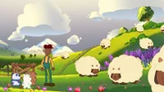 v.li.: Baby Panda, Baby Ice Bear, Baby Grizz, Farmer