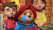 L-R: Jonathan Brown, Paddington, Judy Brown.