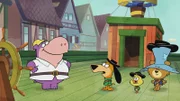 v.li.: Peter Potamus, Augie Doggie, Yakky Doodle, Shag Rugg
