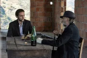 L-R: Stefano La Piana (Giuseppe De Domenico) and Don Damiano 'Minu' La Piana (Adriano Chiaramida)