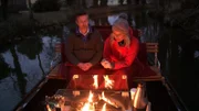 Ulrike Finck mit Kahnfährmann Thomas Petsching.