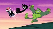 v.li.: The Brain, Negative Girl, Beast Boy
