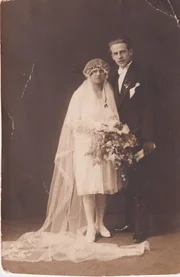 Das Hochzeitsfoto von Emilie und Oskar Schindler.