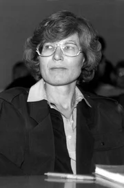 Die ehemalige Spionin Gabriele Gast. - (Archivfoto: Die Angeklagte Gabriele Gast am 25.11.1991 vor dem Münchner Gericht)