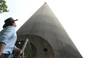 Hario, Kyushu, Japan - Tony Pollard at the Hario Transmitter Station.