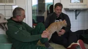 Tierheim Siegen: Andreas Hoffmann und Martin Rütter (r.)