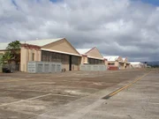 Airplane hangers at Wheeler Field, Hawaii are much as they were in 1941