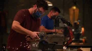 Der Wettbewerber schneidet mit Flex