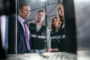 V.l.: Marcus Barron (Yancey Arias), Josh Folsom (Matt Lauria), Allie Rajan (Mandeep Dhillon) und Maxine Roby (Paula Newsome).