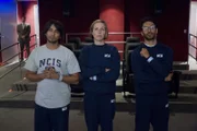 L-R: Henry Kahn (Vik Sahay), Heidi Partridge (Erin Allin O'Reilly) und Former NCIS systems administrator Kevin Hussein (Iman Nazemzadeh)
