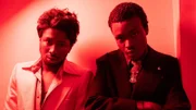 L-R: Ason Unique ( T.J. Atoms ), Bobby Diggs ( Ashton Sanders )