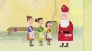 In den Lach- und Sachgeschichten geht es heute um eine der vielen Legenden, die sich um den Bischof Nikolaus von Myra ranken: die Geschichte von den drei Goldklumpen.