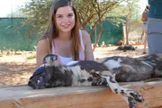 Unter Narkose hat der Tierarzt einen Chip eingesetzt. Anna kontrolliert die Lage mit einem elektronischen Lesegerät.