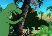 Vor vielen Millionen Jahren regierten die Dinosaurier auf der Erde. Doch schon bald starben sie aus und es entwickelten sich menschenähnliche Gestalten.