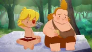 Nob hat sich mit Lad und Nic gestritten. Tib versucht, ihn zu trösten.