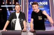 Die Kandidaten des Teams „Internet“: Die Internetstars Sebastian Meyer und Felix von der Laden.