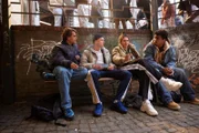 (v.l.n.r.) Younes (David Ali Rashed); Rocky (Vito Sack); Shirin (Manal Raga a Sabit); Amadou (Aaron Maldonado-Morales)