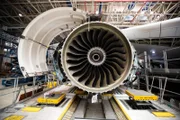 DUBAI - Front view of engine at routine inspection.