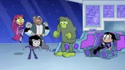 Starfire, Raven, Cyborg, Beast Boy, Robin