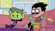 v.li.: Beast Boy, Robin