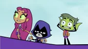 v.li.: Starfire, Raven, Beast Boy
