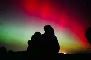 Polarlichter nördlich von Leipzig